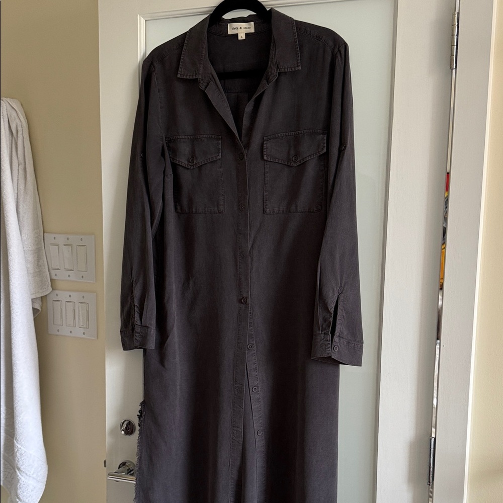 Cloth & Stone Charcoal Dress